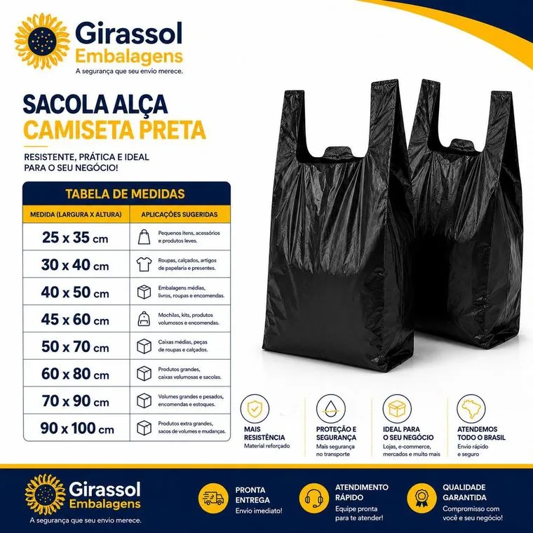 Sacola Alça Camiseta